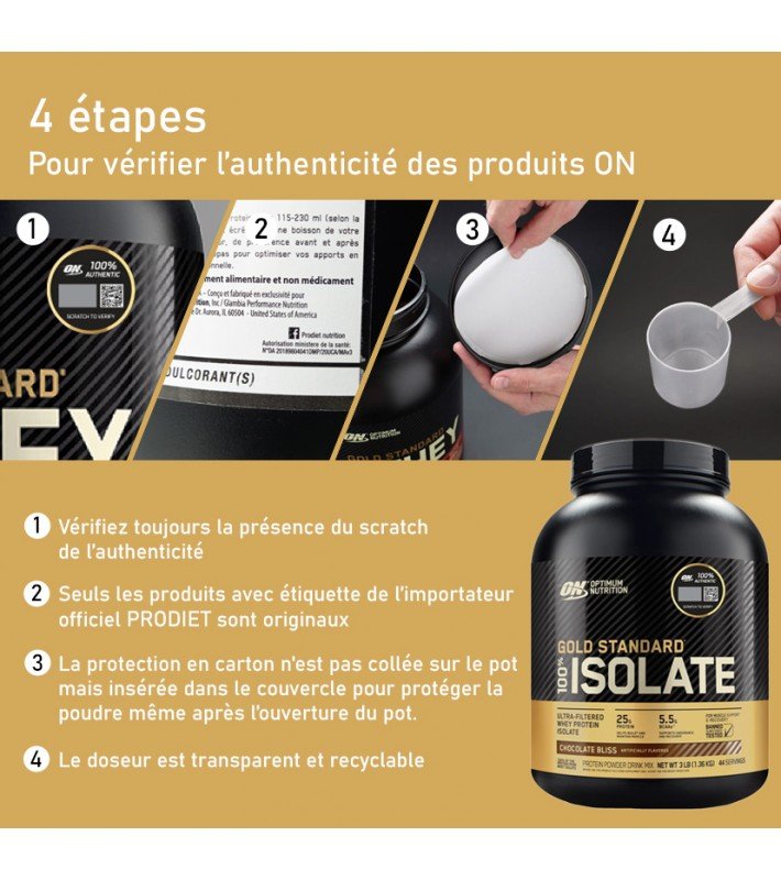 100% Gold Standard Isolate 1,36kg - Optimum Nutrition – Image 2