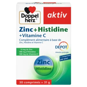 Zinc + Histidine + Vitamine C 30 comprimés