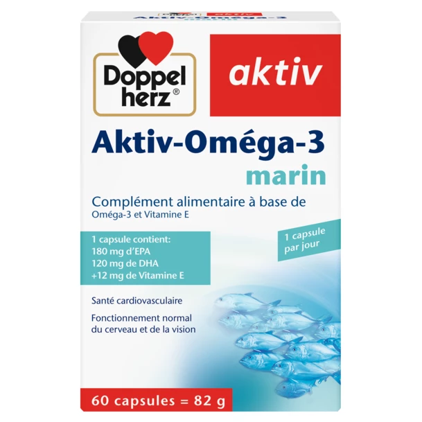 Aktiv-Oméga-3 marin 60 capsules gélules
